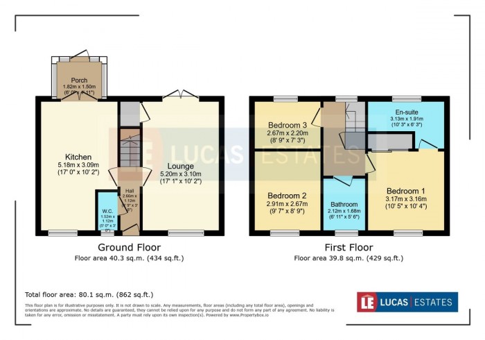Floorplan for Mallards Reach, Penallta, Hengoed