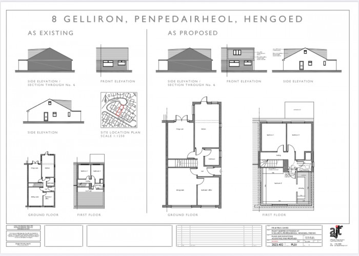 Floorplan for Gelliron, Penpedairheol, Hengoed