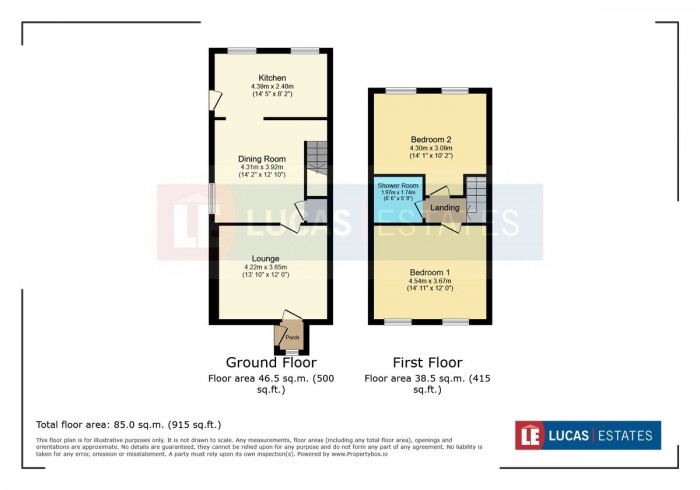 Floorplan for Twynffald Rd, Cefn Fforest, Blackwood