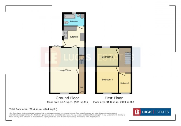 Floorplan for Gellideg Street, Maesycwmmer, Hengoed