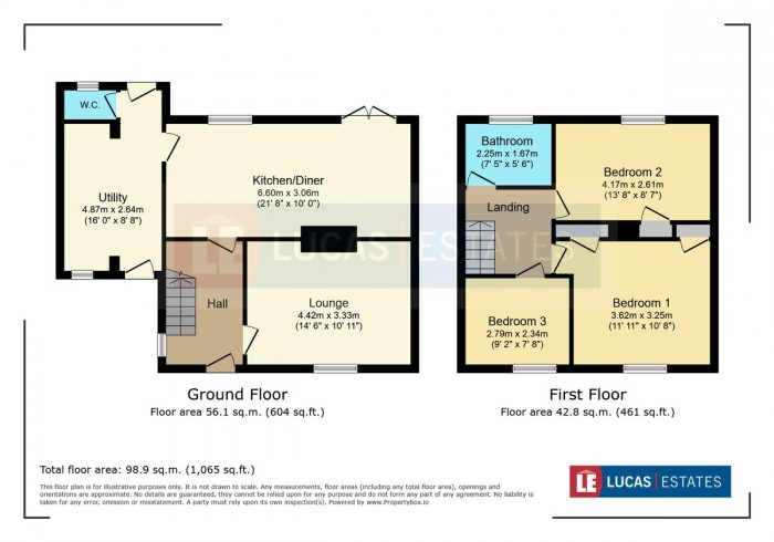 Floorplan for Maesycwmmer, Hengoed