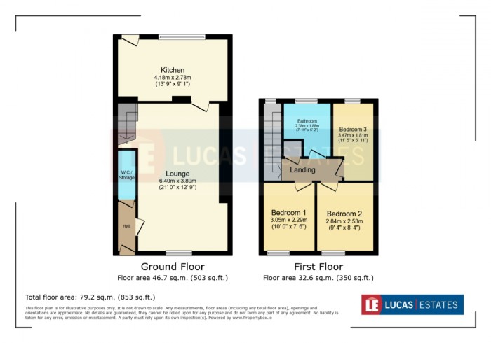 Floorplan for Thornwood Place, Treharris