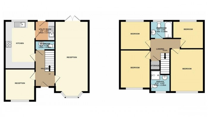 Floorplan for Pwll Yr Allt, Tir-y-berth