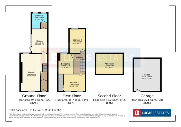 Floorplan for Henry Street, Bargoed