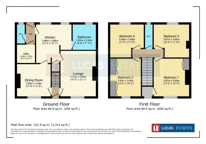 Floorplan for Horner Street, Tir-y-berth, Hengoed