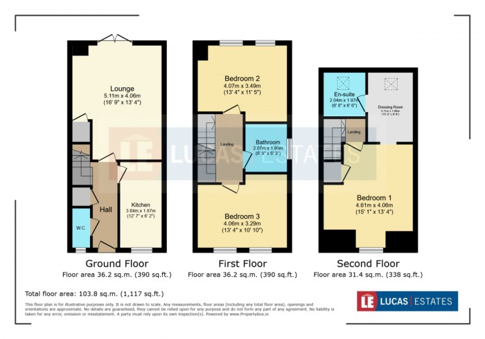 Floorplan for Marian Close, Tredegar
