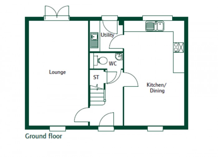 Floorplan for Pendinas Avenue, Crumlin, Newport