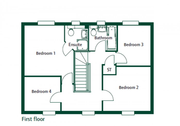 Floorplan for Pendinas Avenue, Crumlin, Newport