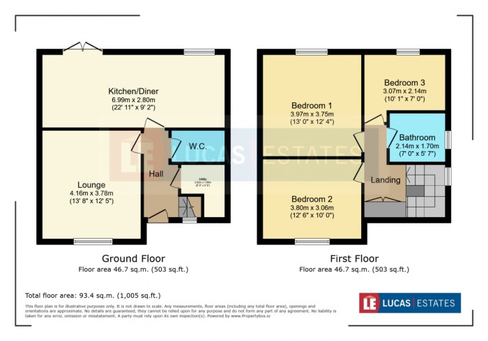 Floorplan for The Drive, Bargoed