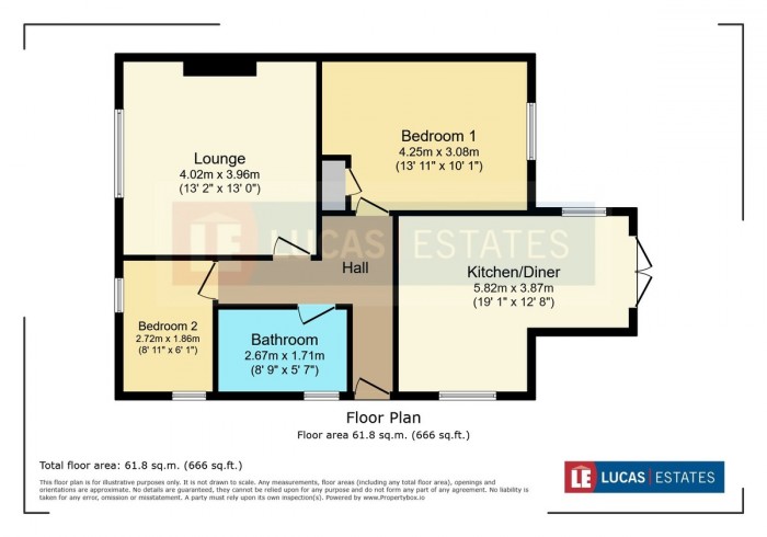 Floorplan for Lon-y-celyn, Nelson, Treharris