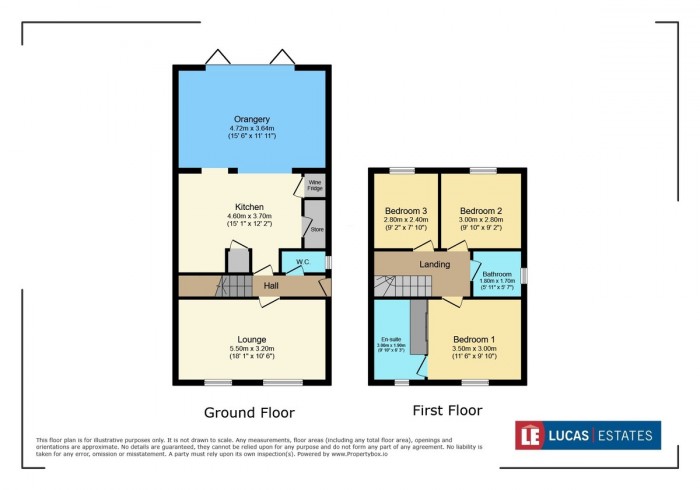 Floorplan for Kingfisher Way, Cwm Calon