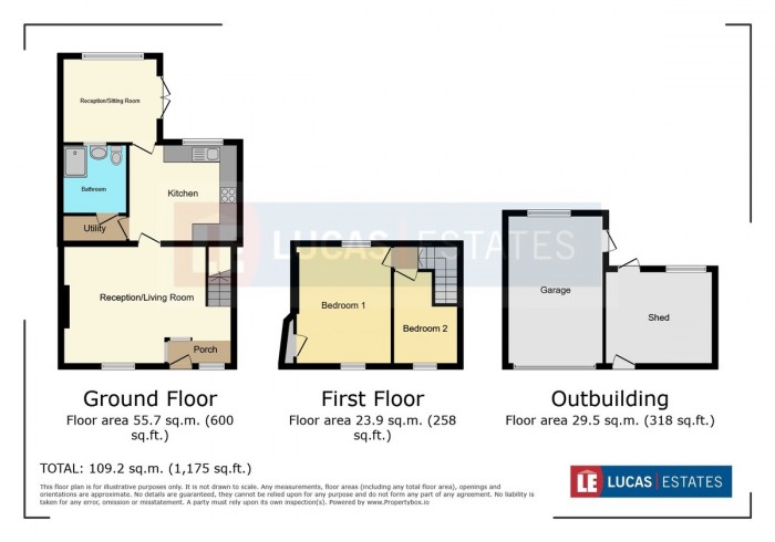 Floorplan for Carno Street, Rhymney, Tredegar