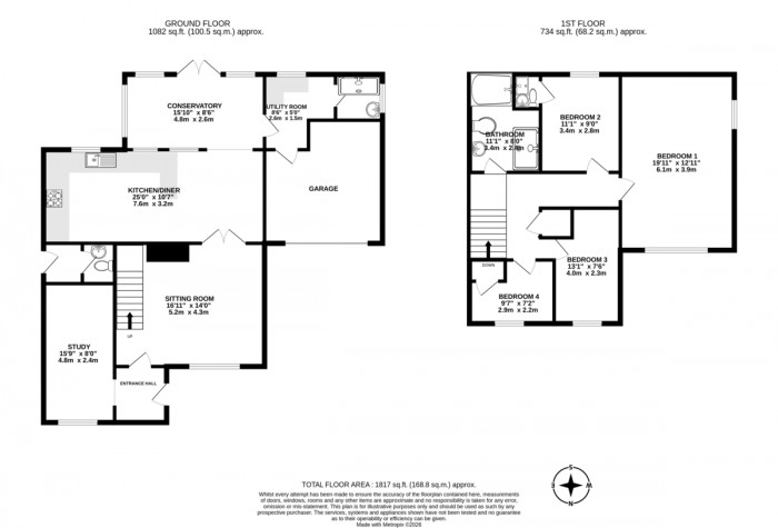 Floorplan for Beaumaris Way, Grove Park, Blackwood