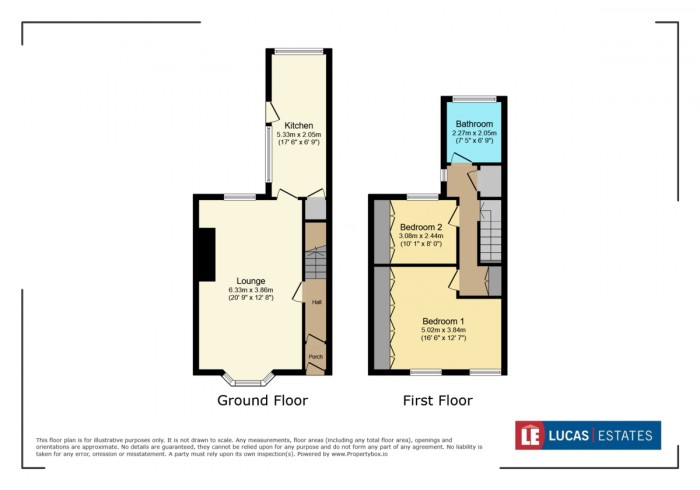 Floorplan for Pengam Road, Ystrad Mynach, Hengoed