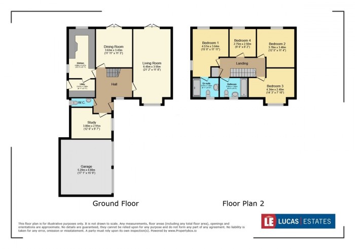 Floorplan for Clos Coed Bach, Blackwood