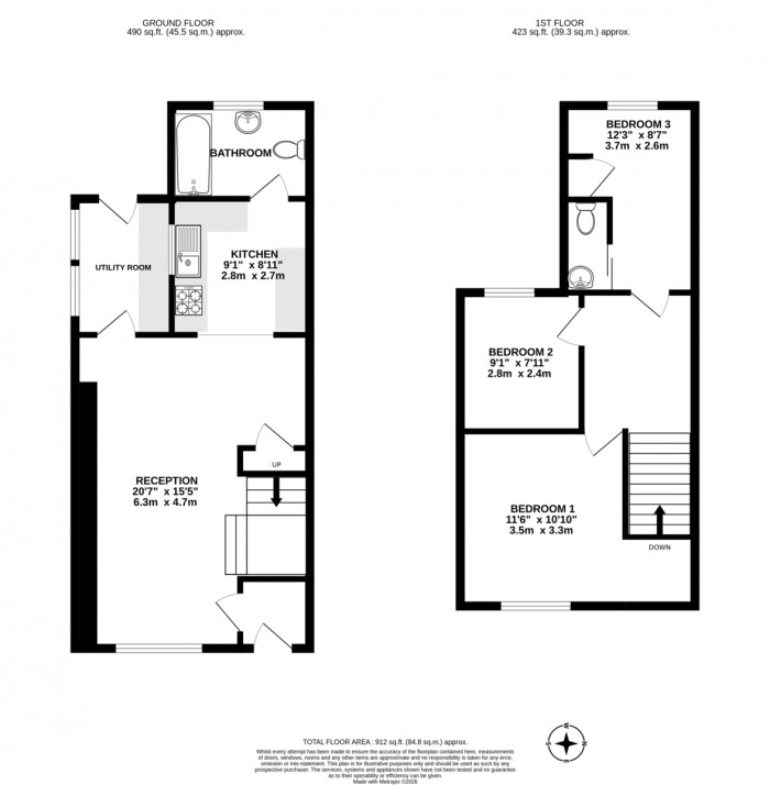 Floorplan for Park Place, Bargoed