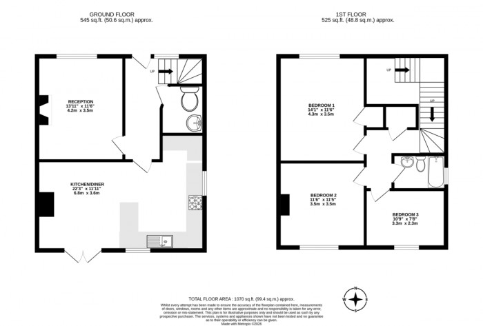 Floorplan for Bryncelyn, Nelson