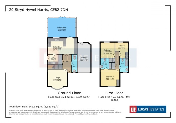 Floorplan for Stryd Hywel Harris, Ystrad Mynach