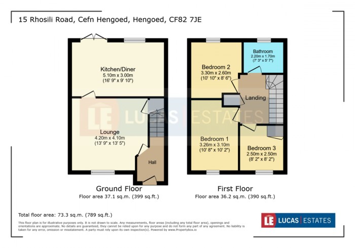 Floorplan for Rhosili Road, Cefn Hengoed