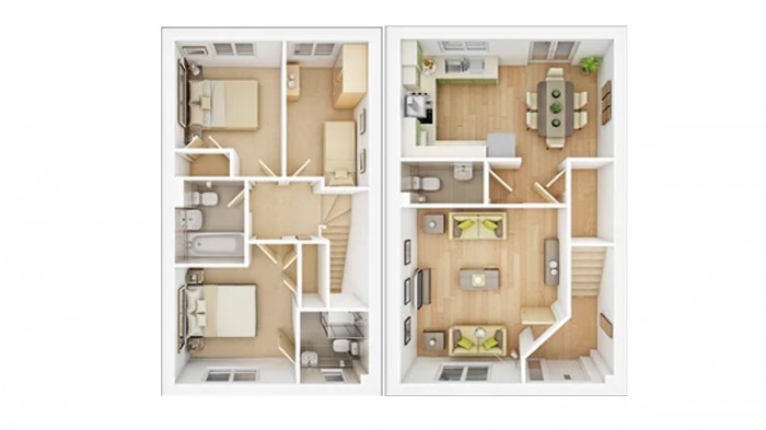 Floorplan for Ffordd Cae'r Ywen, Cwmgelli