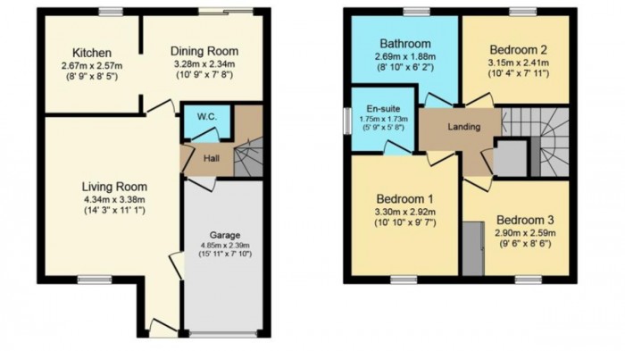 Floorplan for Y Cedrwydden, Blackwood