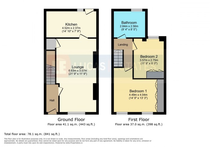 Floorplan for North Road, Bargoed