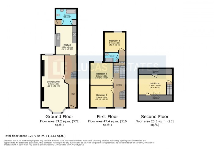 Floorplan for Thomas Street, Abertridwr