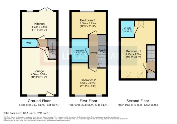 Floorplan for Ffordd Y Glowyr, Mountain Ash