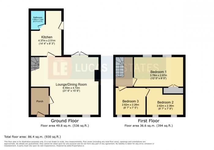 Floorplan for Maindee Road, Ynysddu