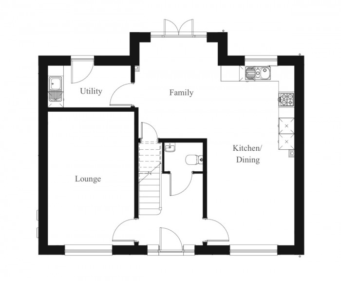 Floorplan for Birch Way, Aberbargoed