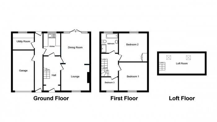 Floorplan for St. Deinols Close, Pengam
